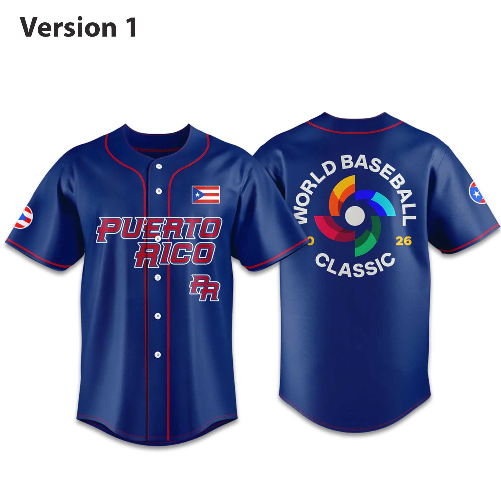 Puerto Rico World Baseball Classic Uniform 2026 Jersey NNA