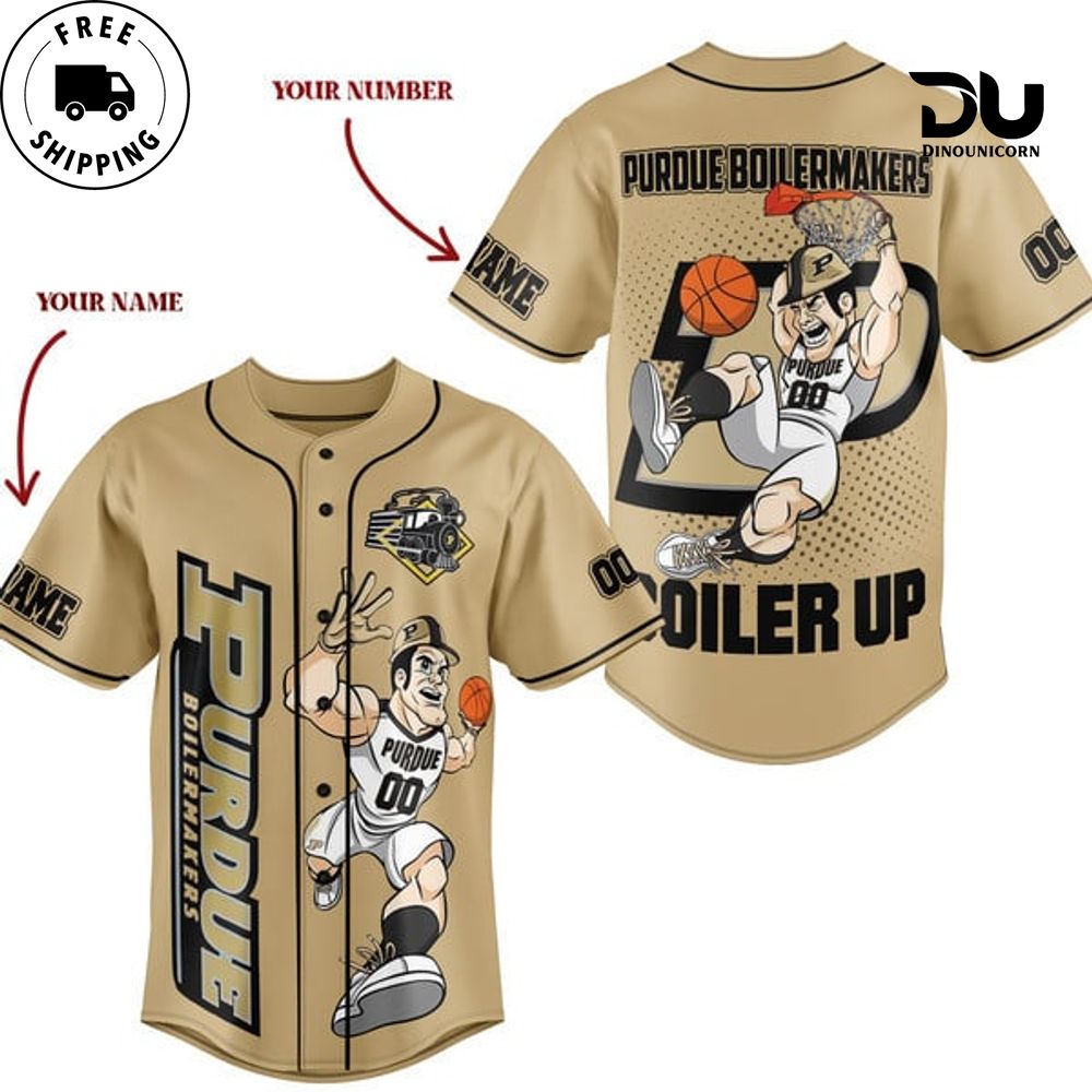 Purdue Boiler Makers Baseball Jersey NNA Shirt