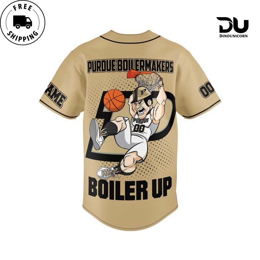 Purdue Boiler Makers Baseball Jersey NNA Shirt - Image 3