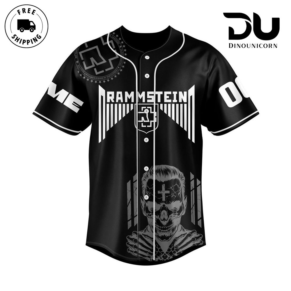Rammstein Europe Tour Baseball Jersey NNA Shirt - Image 3
