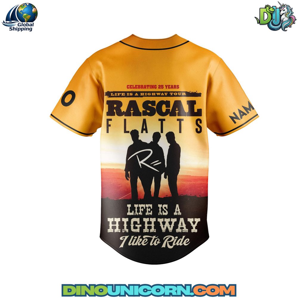 Rascal Flatts Baseball Jersey NNA - Image 3