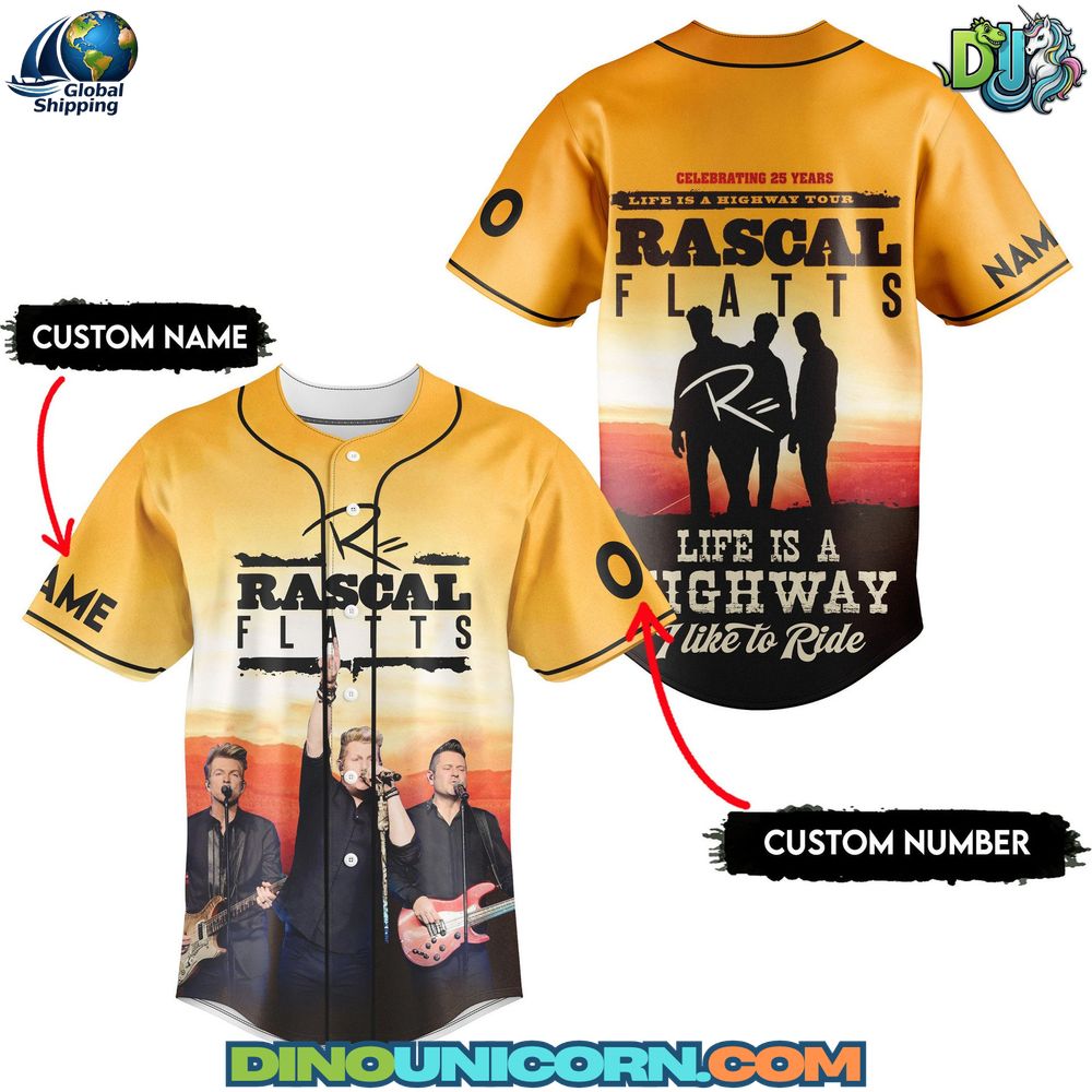 Rascal Flatts Baseball Jersey NNA - Image 4