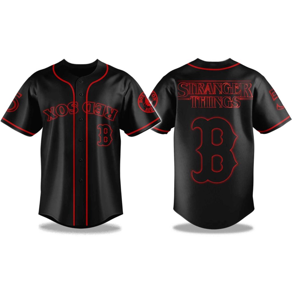 Red Sox Stranger Things 2026 Baseball Jersey NNA