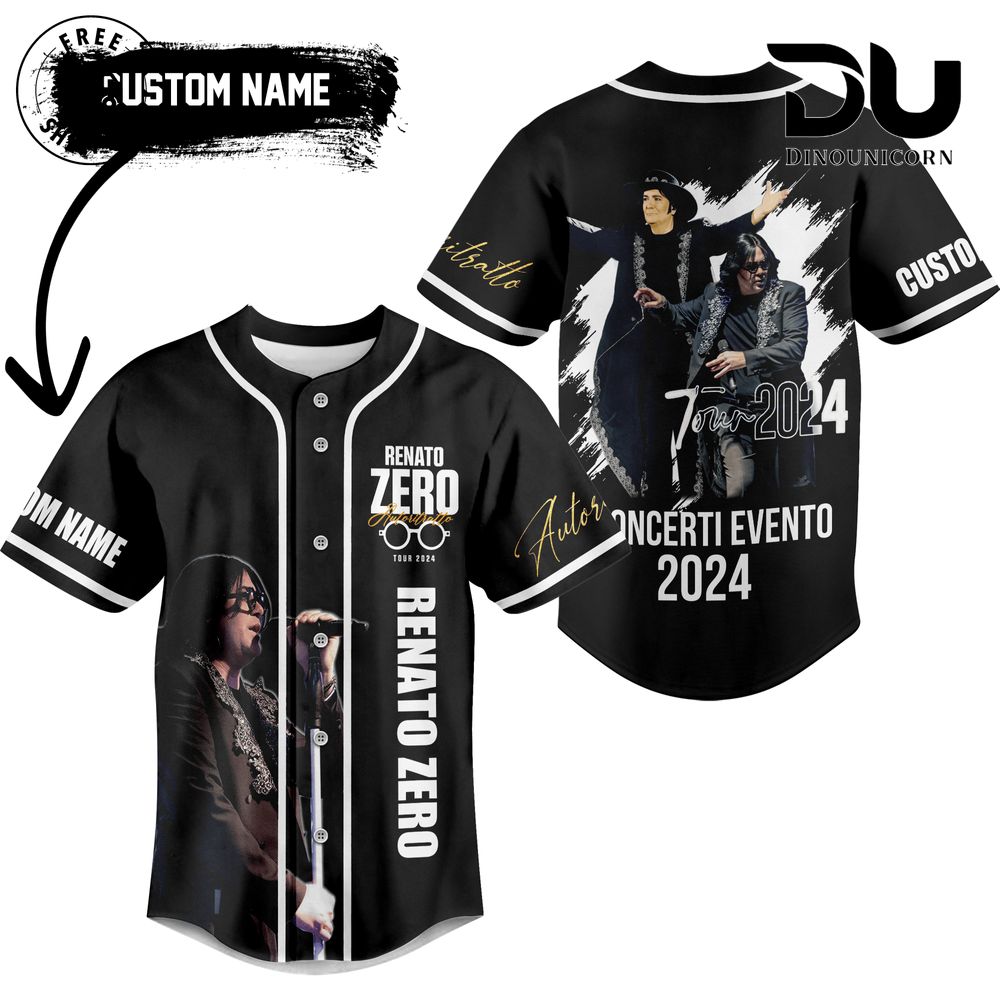 Renato Zero Tour Baseball Jersey NNA Shirt - Image 2