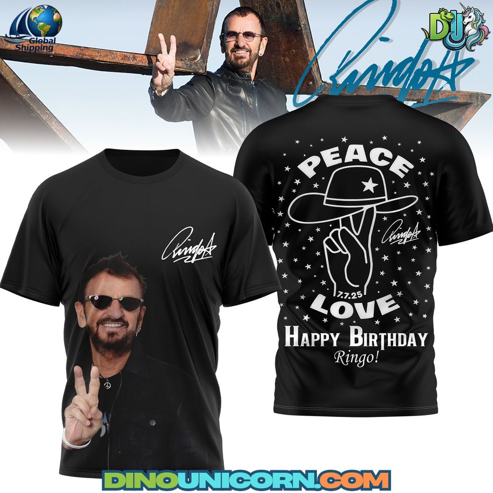 Ringo Starr T-Shirt Hoodie Or Zip-up Hoodie NNA