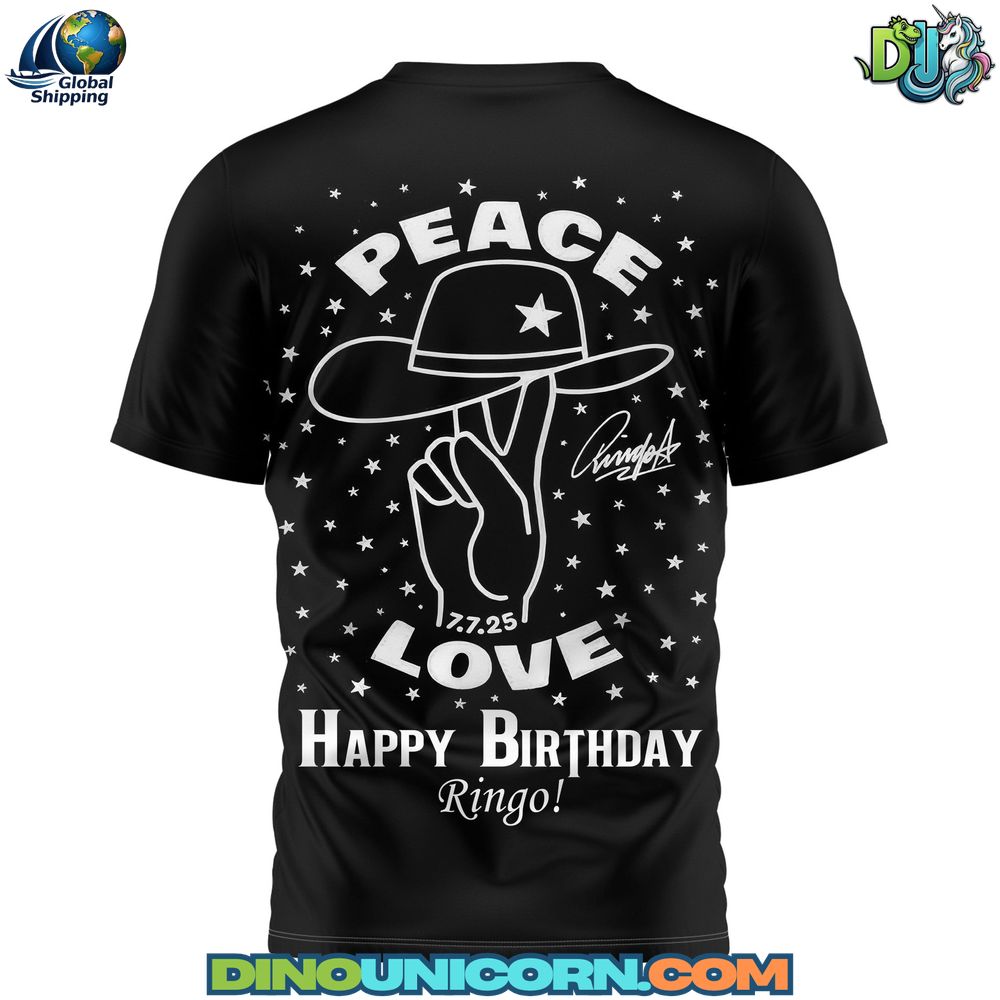 Ringo Starr T-Shirt Hoodie Or Zip-up Hoodie NNA - Image 3