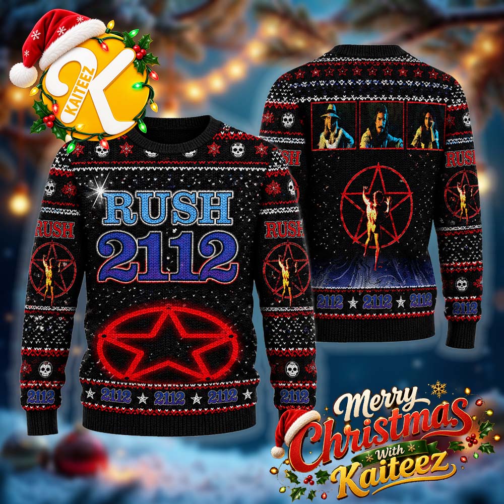 Rush 2112 Album Cover Chrismas Ugly Sweater HG