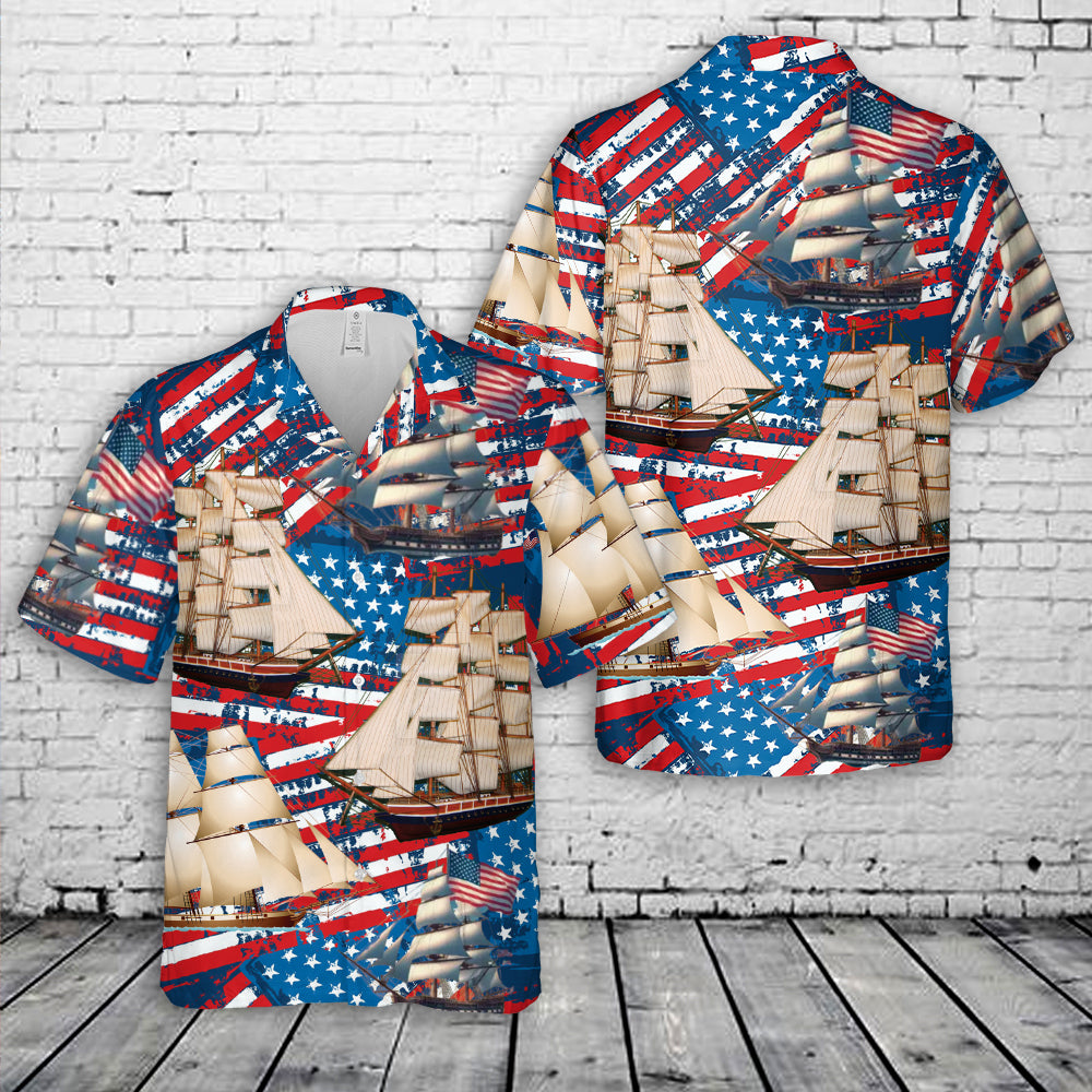 Sailing America 4th Of July Hawaiian Shirt NNA