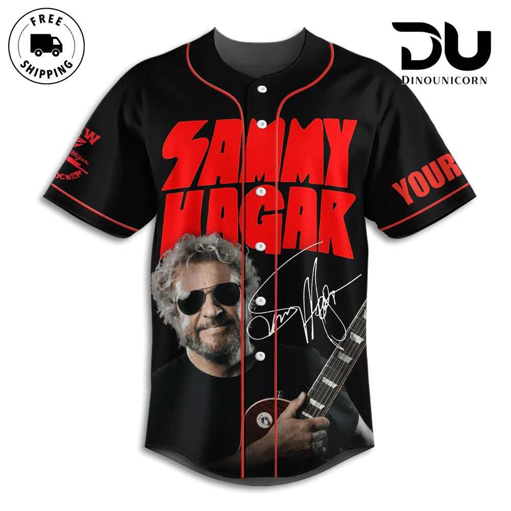 Sammy Hagar Tour Baseball Jersey NNA Shirt