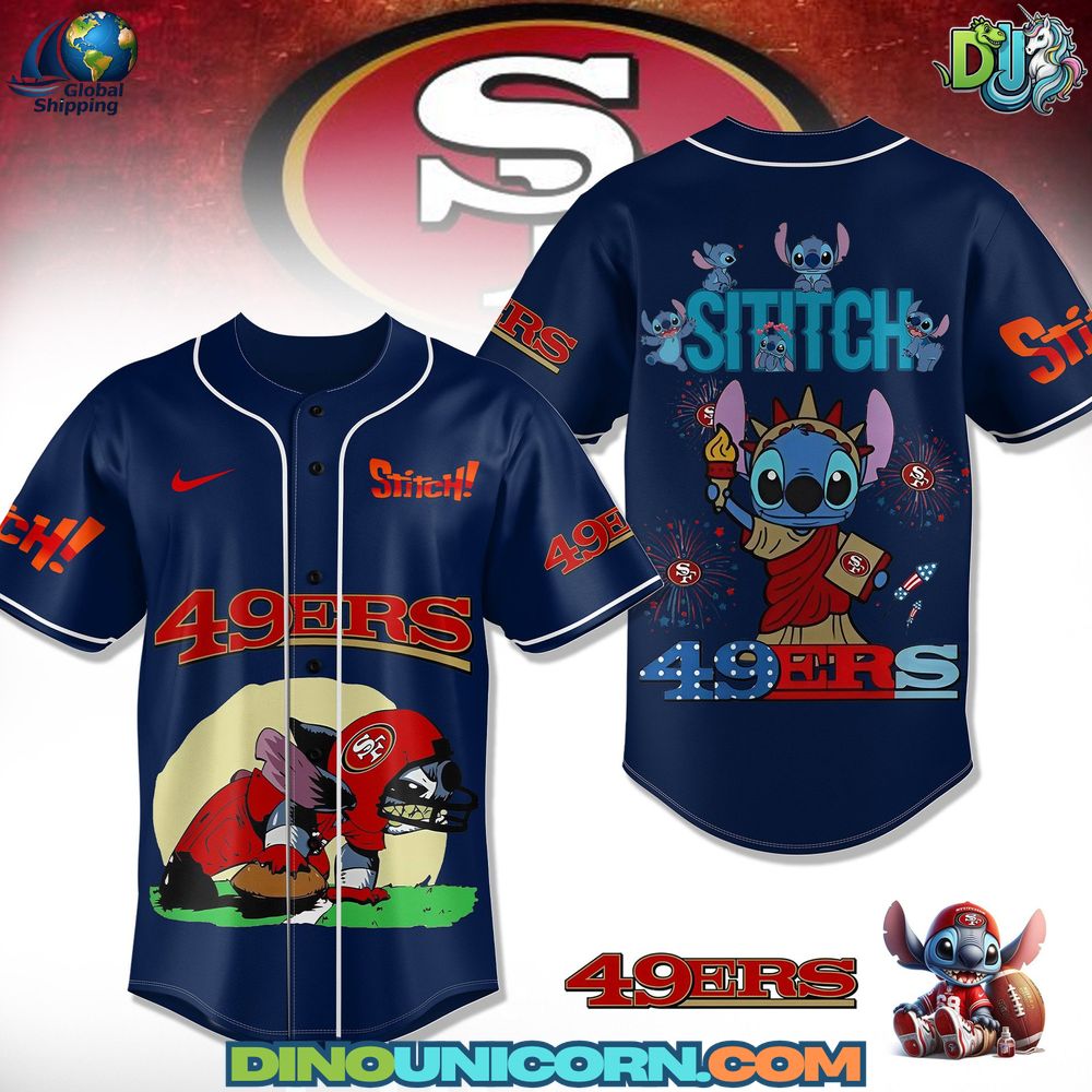 San Francisco 49ers  x Stitch Baseball Jersey NNA