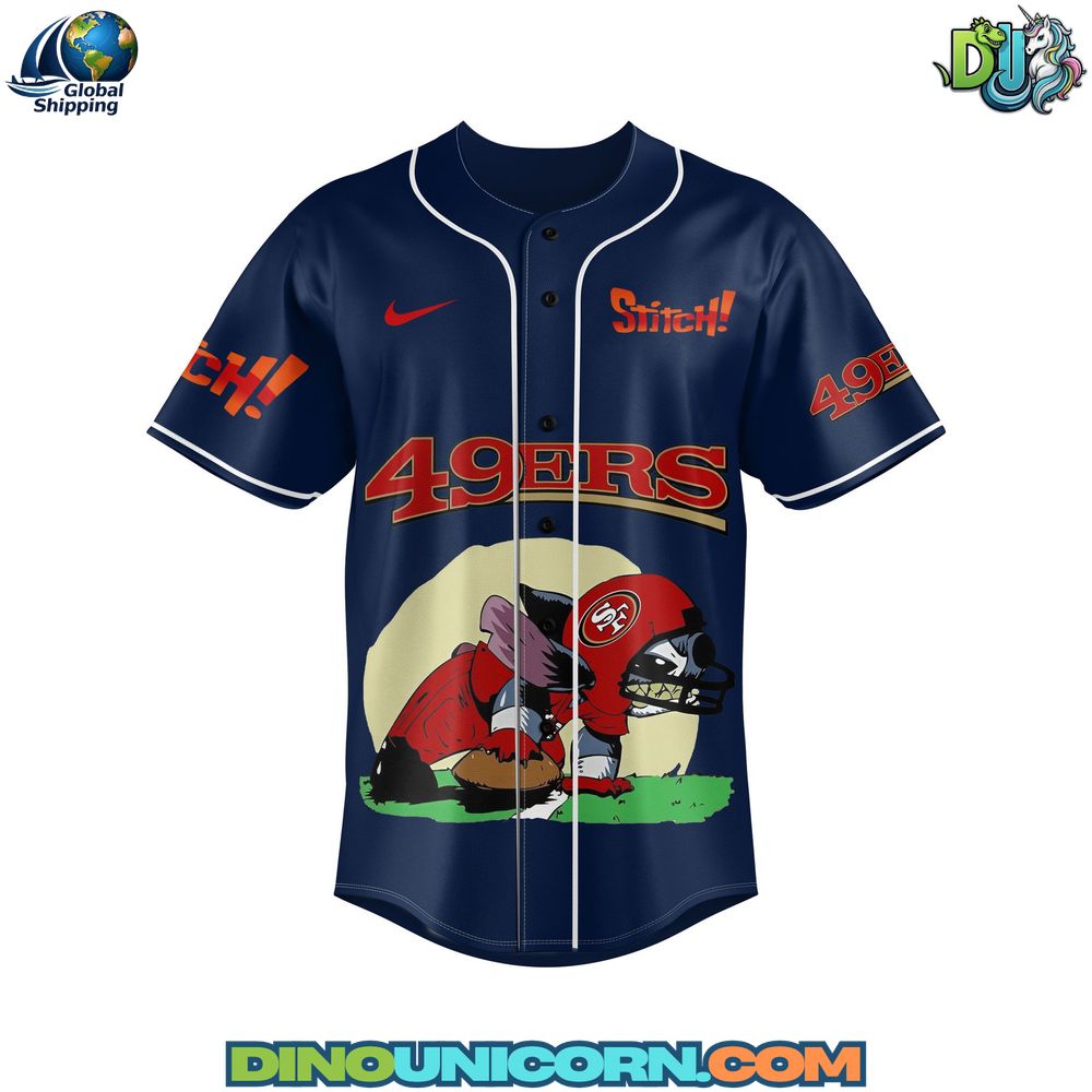 San Francisco 49ers x Stitch Baseball Jersey NNA - Image 2