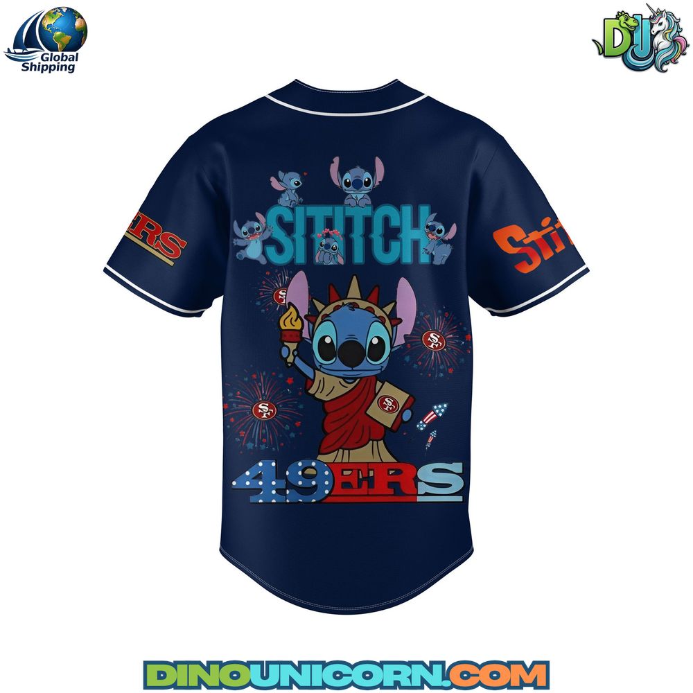 San Francisco 49ers x Stitch Baseball Jersey NNA - Image 3