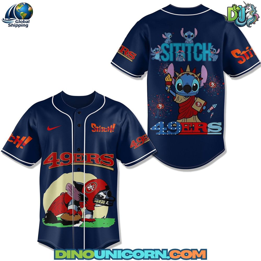 San Francisco 49ers x Stitch Baseball Jersey NNA - Image 4