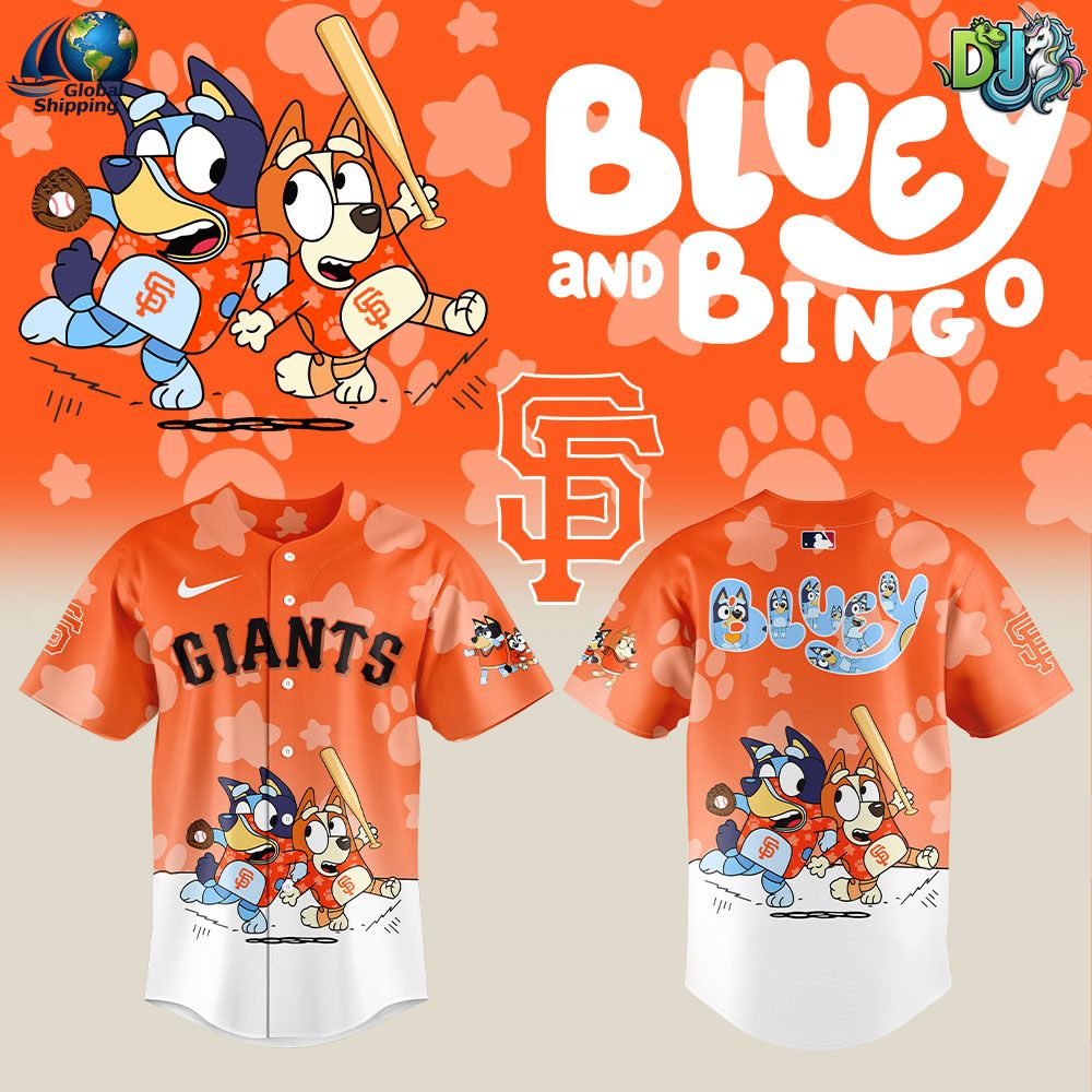 SF Gts Blu3y and Bingo Baseball Jersey NNA