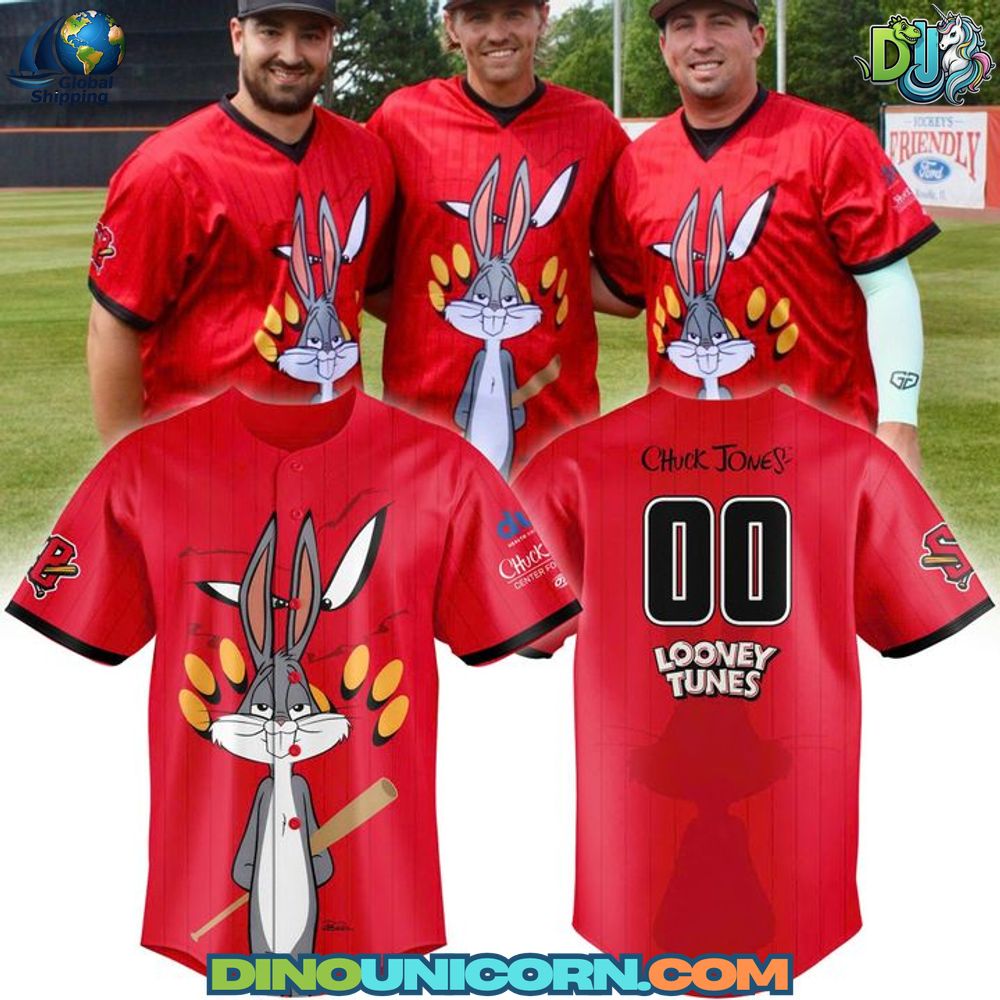 Schaumburg Boomers Baseball x Looney Tunes Baseball Jersey NNA
