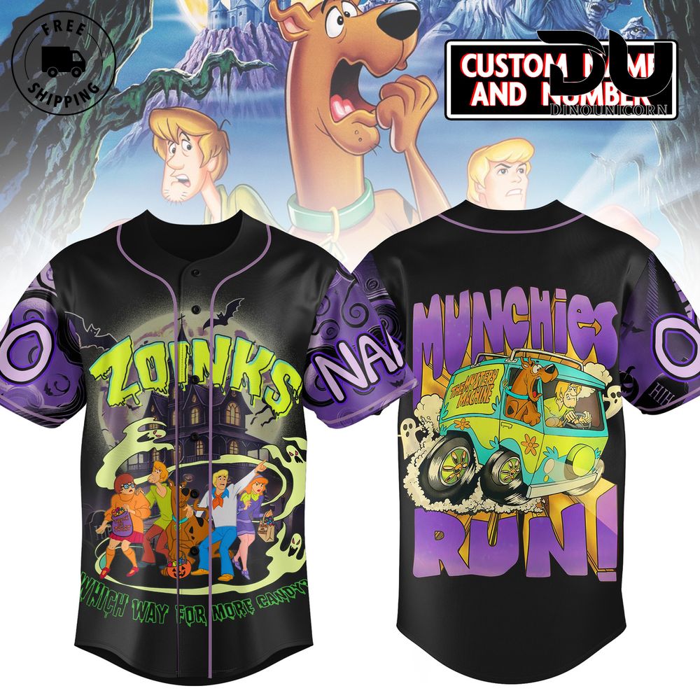 Scooby Doo Zoinks Baseball Jersey NNA – Official Cartoon Merchandise