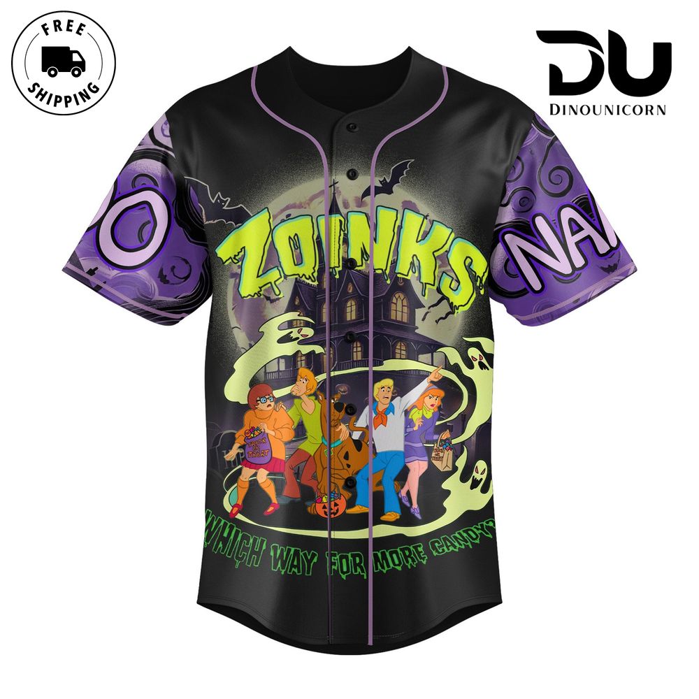 Scooby Doo Zoinks Baseball Jersey NNA – Official Cartoon Merchandise - Image 3