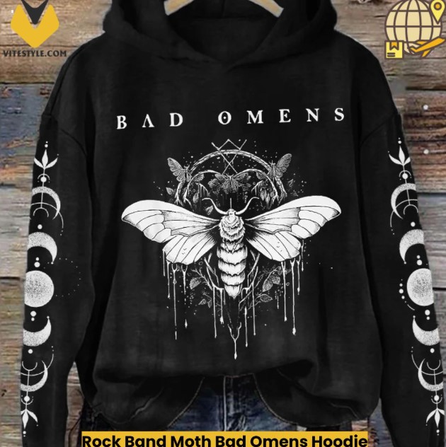 Bad Omens Hoodie Womens Rock Band Moth Tie Dye Pocketless Hoodie Or Sweatshirt Love Is The Death Of Peace Of Mind - Hoodie Or Sweatshirt HG