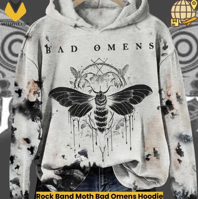 Bad Omens Hoodie Womens Rock Band Moth Tie Dye Pocketless Hoodie Or Sweatshirt Love Is The Death Of Peace Of Mind - Hoodie Or Sweatshirt HG