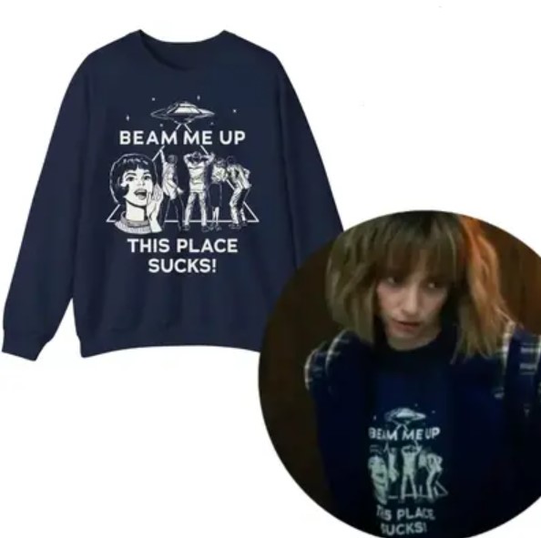 Beam Me Up Shirt, Robin's Shirt, STRANGER THINGS 5 Shirt Washed Comfort Colors T-shirt, Hoodie,Sweatshirt HG