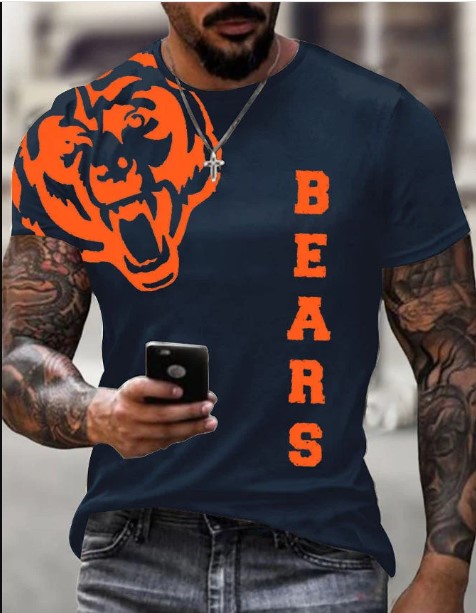 Chicago Football Hoodie Game Day T-Shirt CB Merch Bears Nation Apparel Gifts For Dad 3D Tshirt Pocketless Hoodie , Sweatshirt Or Zip up Hoodie HG