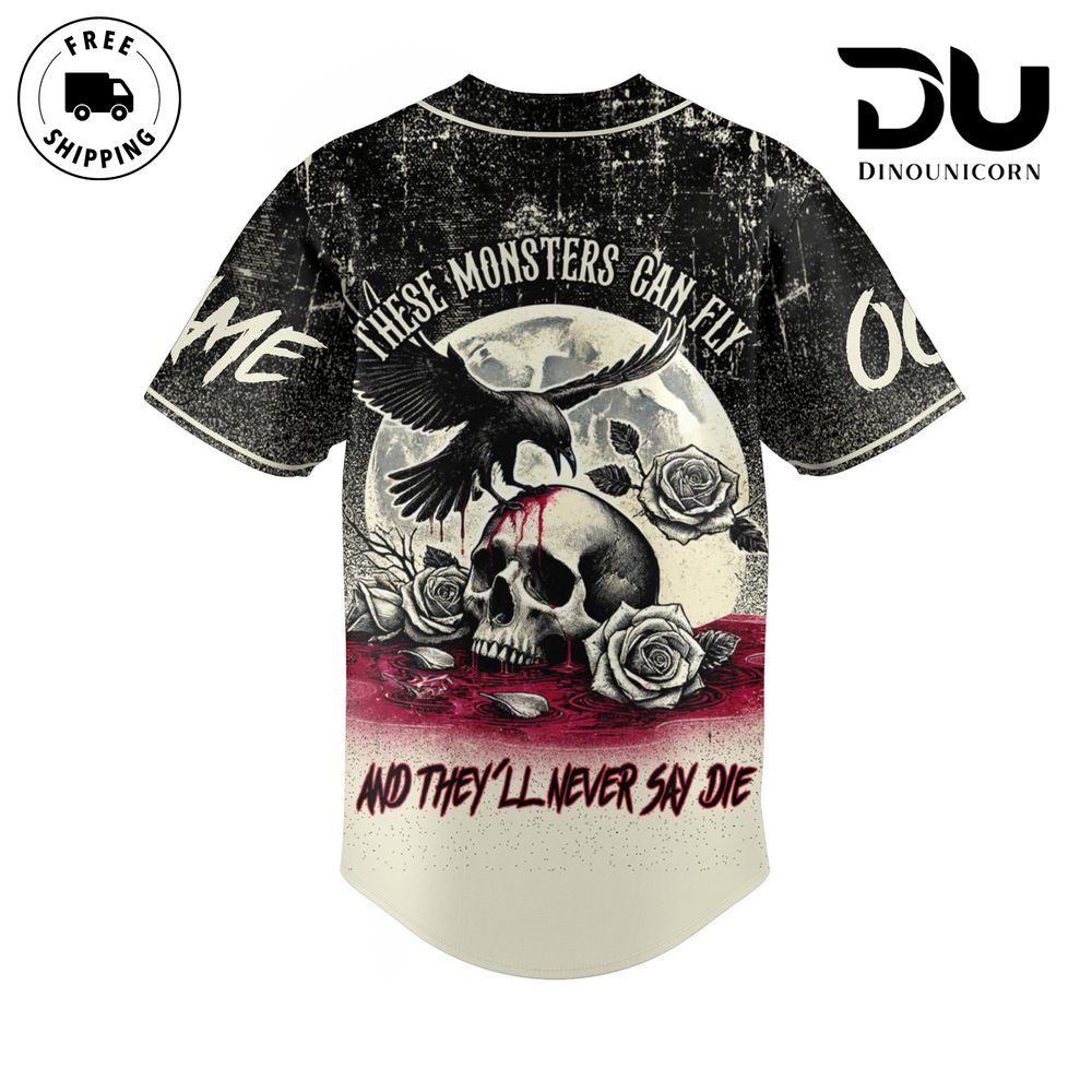 Shinedown – Monsters Baseball Jersey NNA Shirt - Image 4