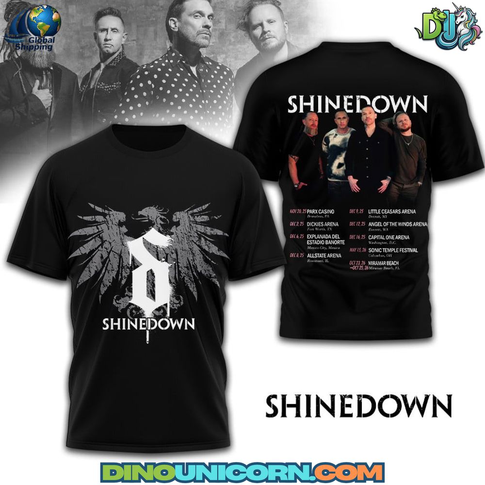 Shinedown T-Shirt Hoodie Or Zip-up Hoodie NNA