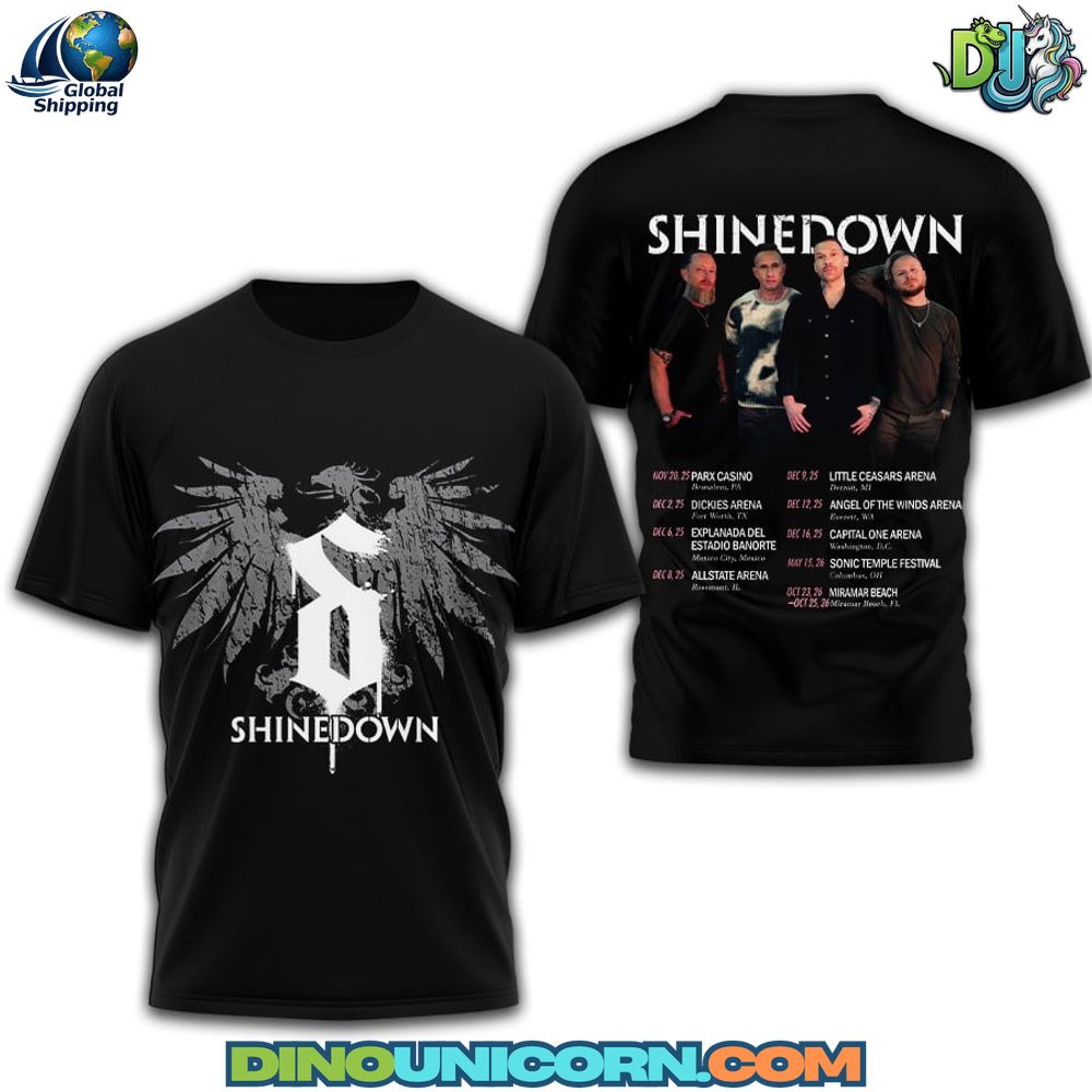 Shinedown T-Shirt Hoodie Or Zip-up Hoodie NNA - Image 2
