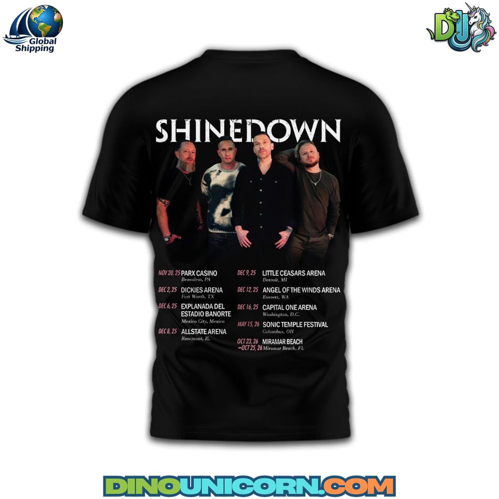 Shinedown T-Shirt Hoodie Or Zip-up Hoodie NNA - Image 4