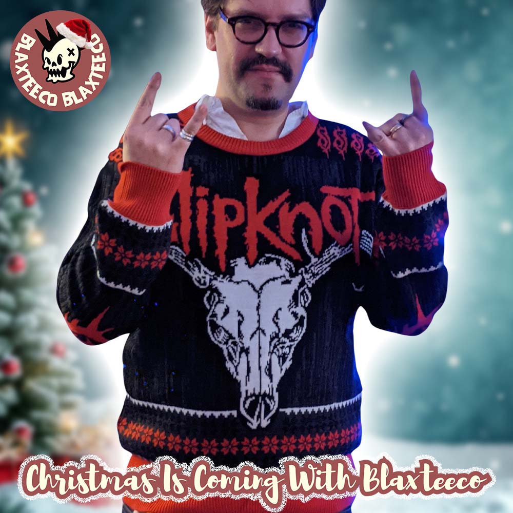 Slipknot Goat Head Merry Christmas Ya Filthy Maggots Ugly Christmas Sweater HG