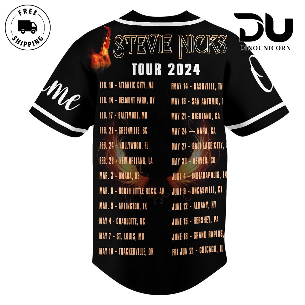 Stevie Nicks Tour Baseball Jersey NNA Shirt - Image 3