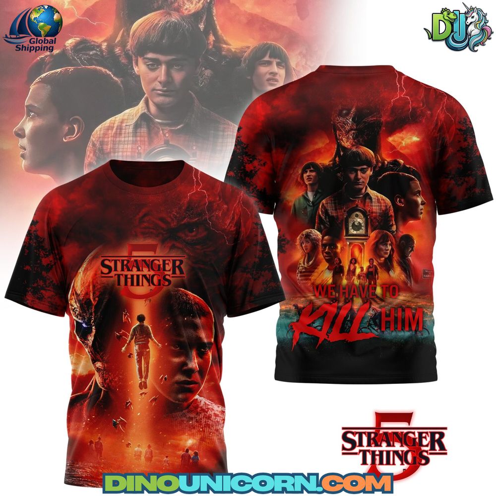 Stranger Things 5 T-Shirt Hoodie Or Zip-up Hoodie NNA