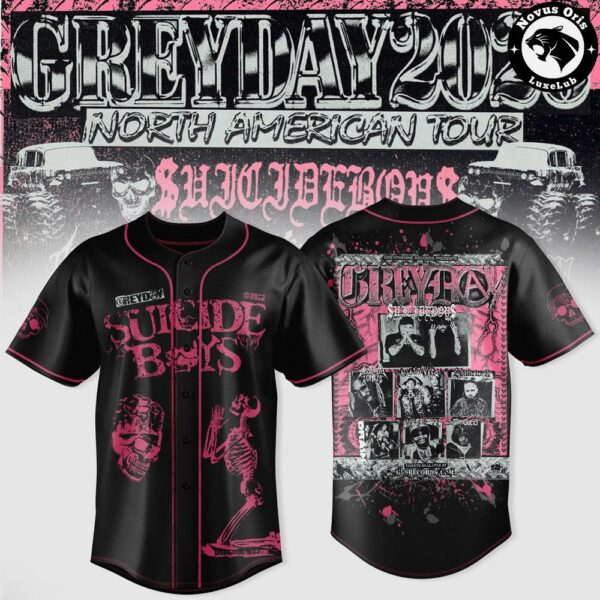 Suicideboys Grey Day Tour 2026 North American Baseball Jersey HG