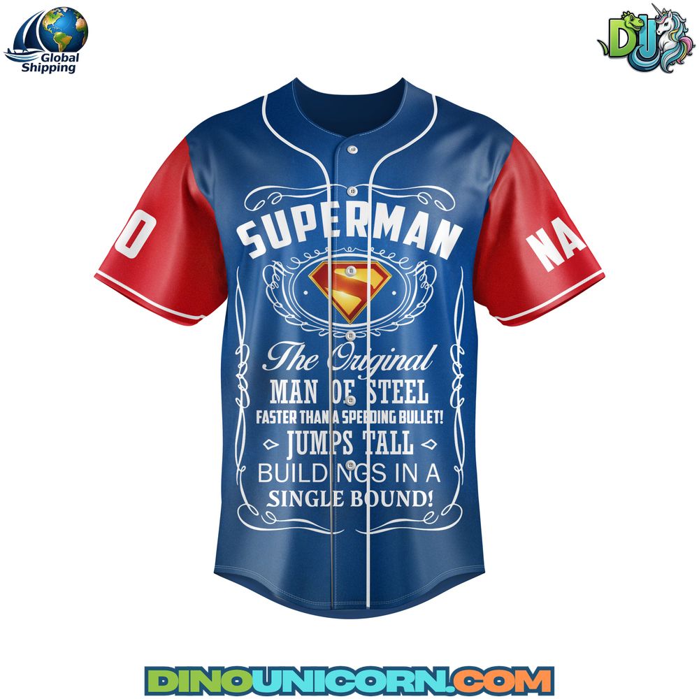 Superman Baseball Jersey NNA - Image 4