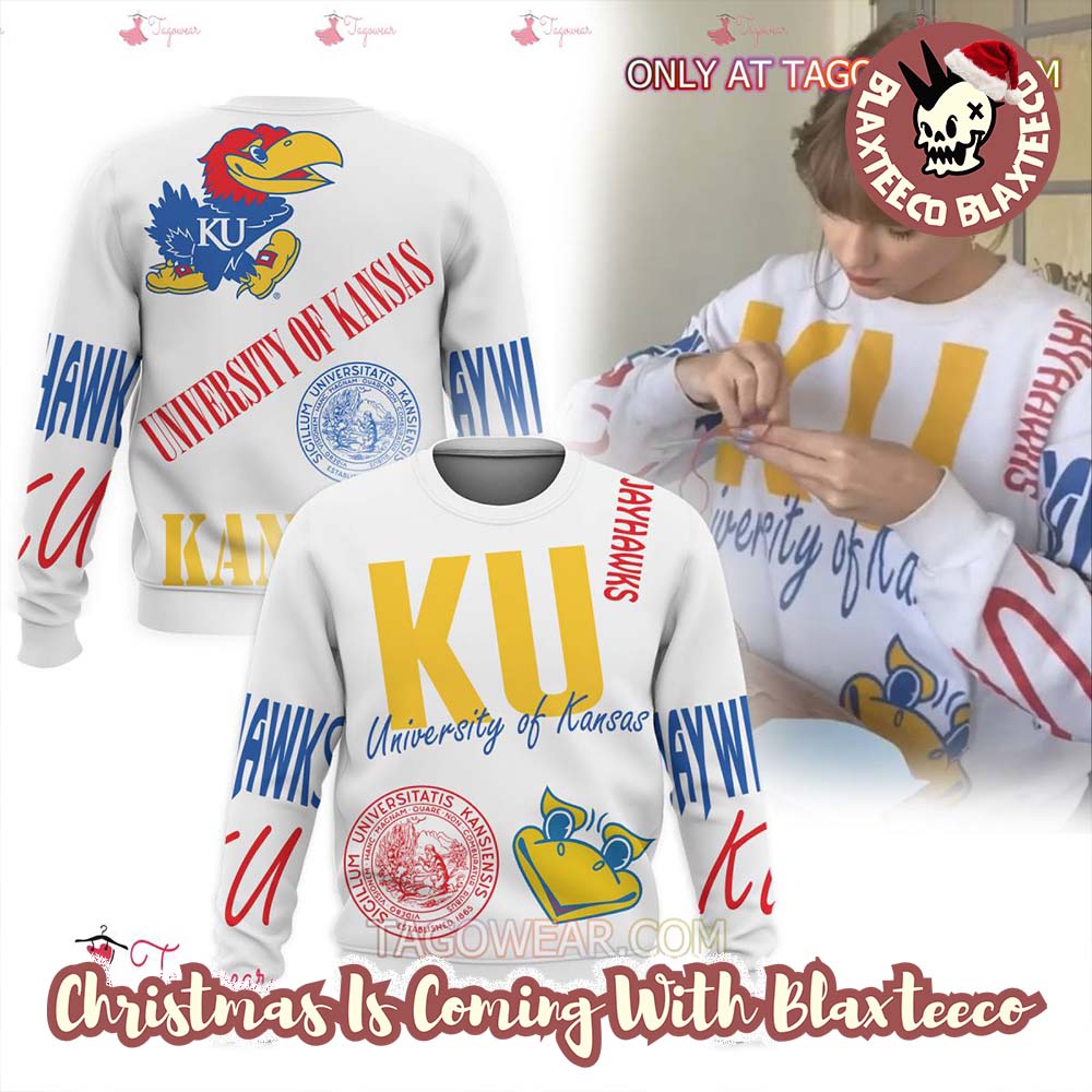 Taylor Swift Kansas Jayhawks University Of Kansas Ugly Christmas Sweater HG 2025