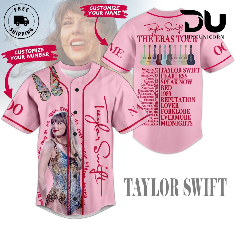Taylor Swift – The Eras Tour Baseball Jersey NNA Shirt