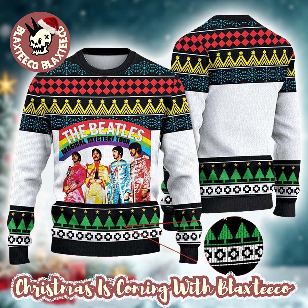 The Beat   les 1980 Magical Mystery Tour Xmas Gifts For Fan 2025 Christmas Ugly Sweater HG