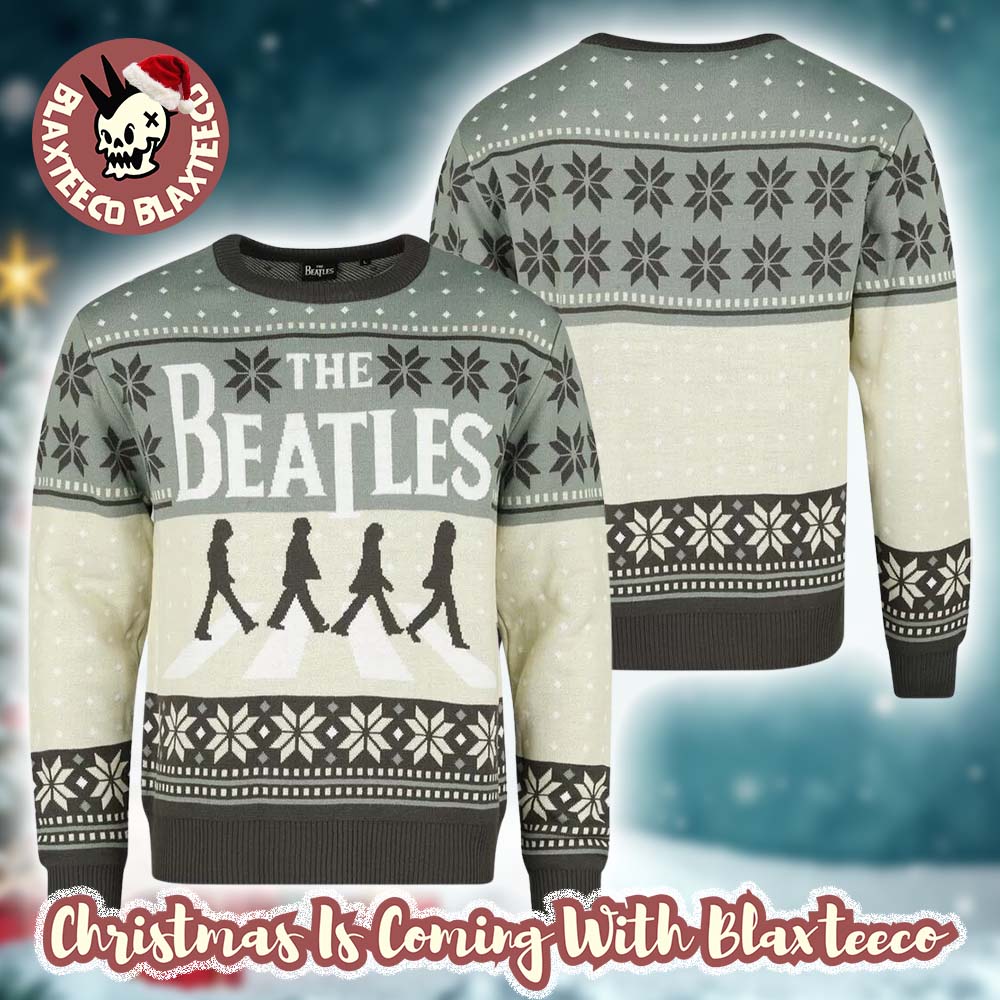 The Beat   les Abbey Road Vintage Vibe Ugly Christmas Sweater HG