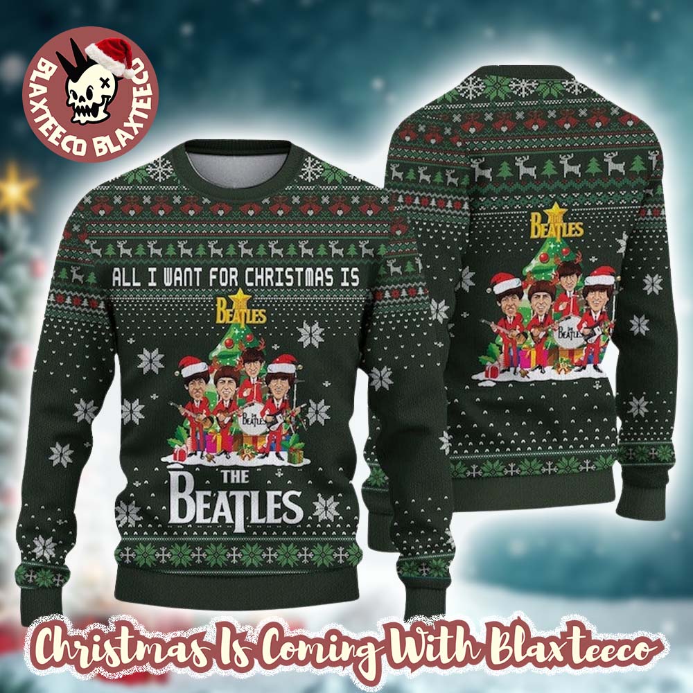 The Beat   les All I Want For Xmas Is The Beat   les Under The Christmas Tree 2025 Holiday Gift Christmas Ugly Sweater HG