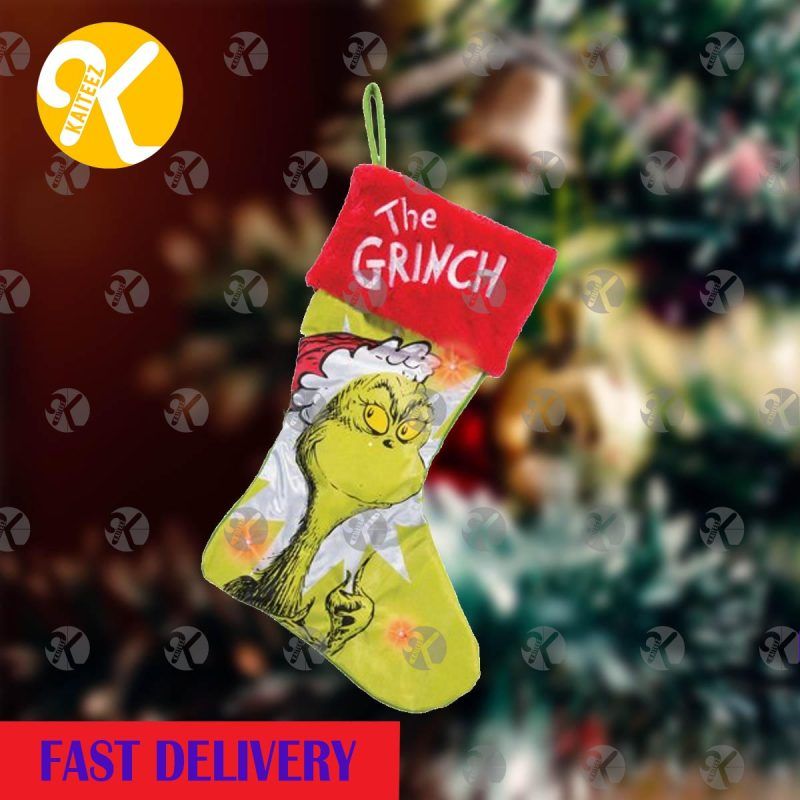 The Grinch By Dr. Seuss Light-Up Christmas Stocking HG