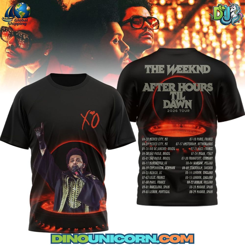 The Weeknd After Hours til Dawn Tour T-Shirt Hoodie Or Zip-up Hoodie NNA