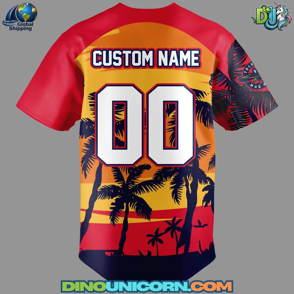 Toledo Mud Hens MiLB x Margaritaville Baseball Jersey NNA - Image 2