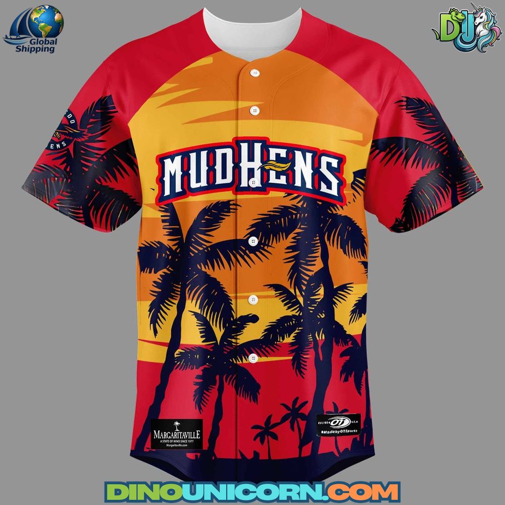 Toledo Mud Hens MiLB x Margaritaville Baseball Jersey NNA - Image 3