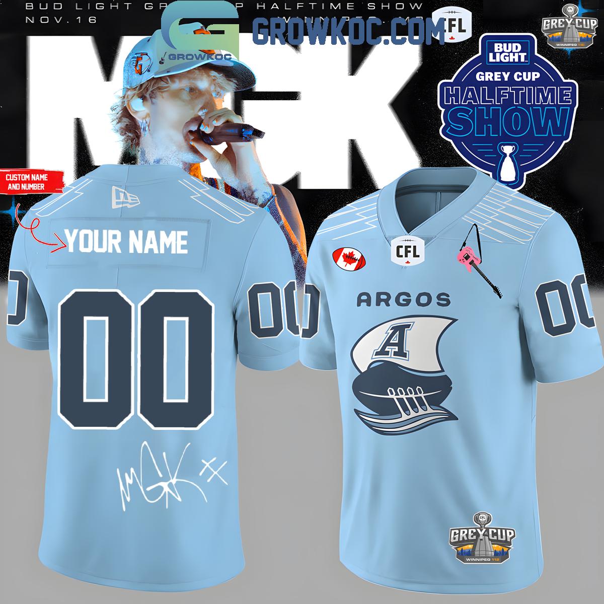 Toronto Argonauts x Machine Gun Kelly Football Jersey, Mesh Jersey, Women Croptop Sports Shirt HFN