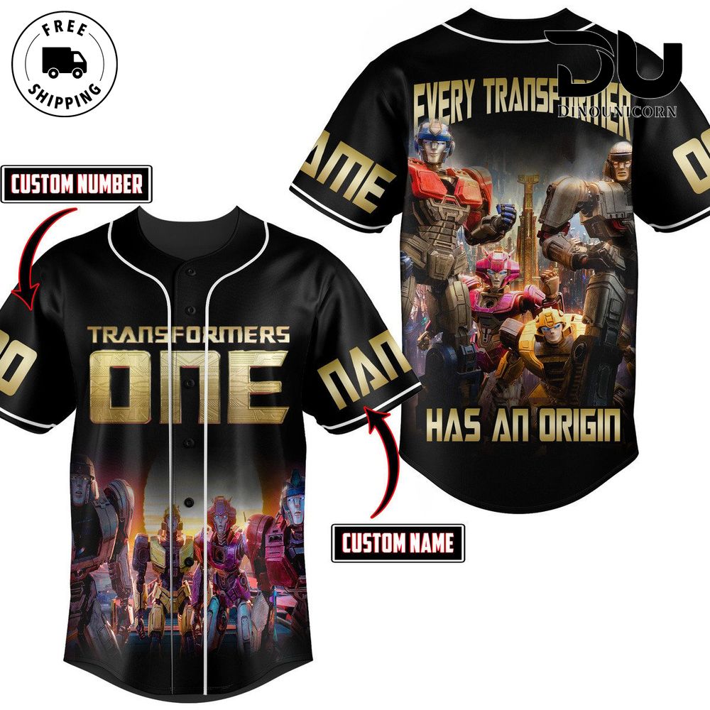 Transformers One Baseball Jersey NNA Shirt