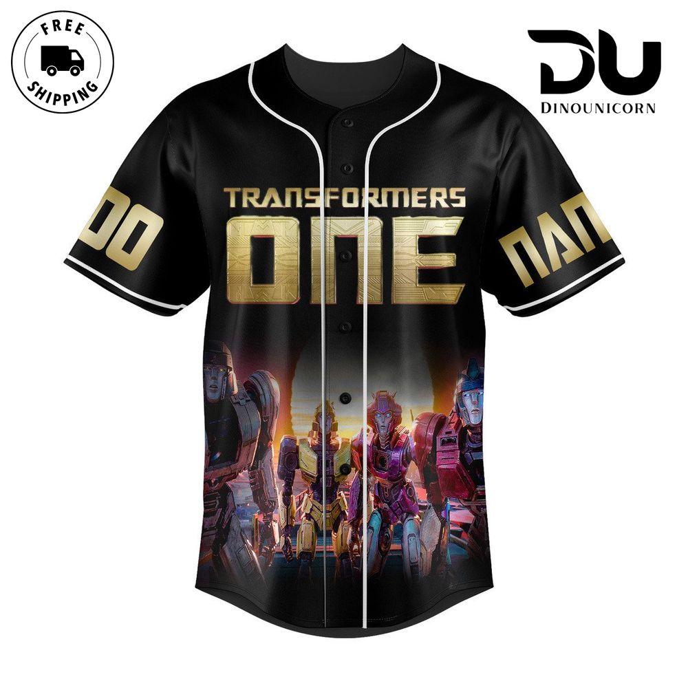 Transformers One Baseball Jersey NNA Shirt - Image 2