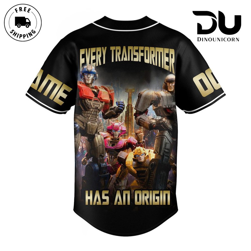 Transformers One Baseball Jersey NNA Shirt - Image 3