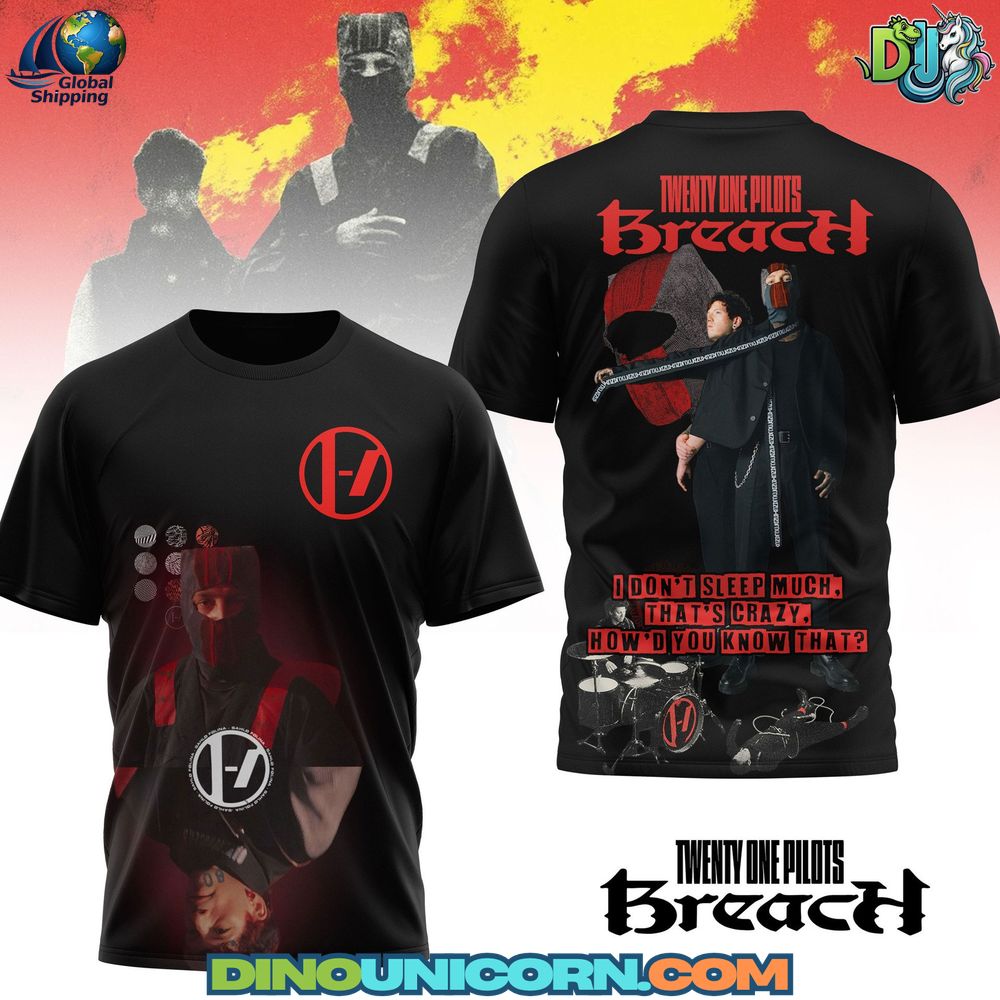 Twenty One Pilots Breach T-Shirt Hoodie Or Zip-up Hoodie NNA