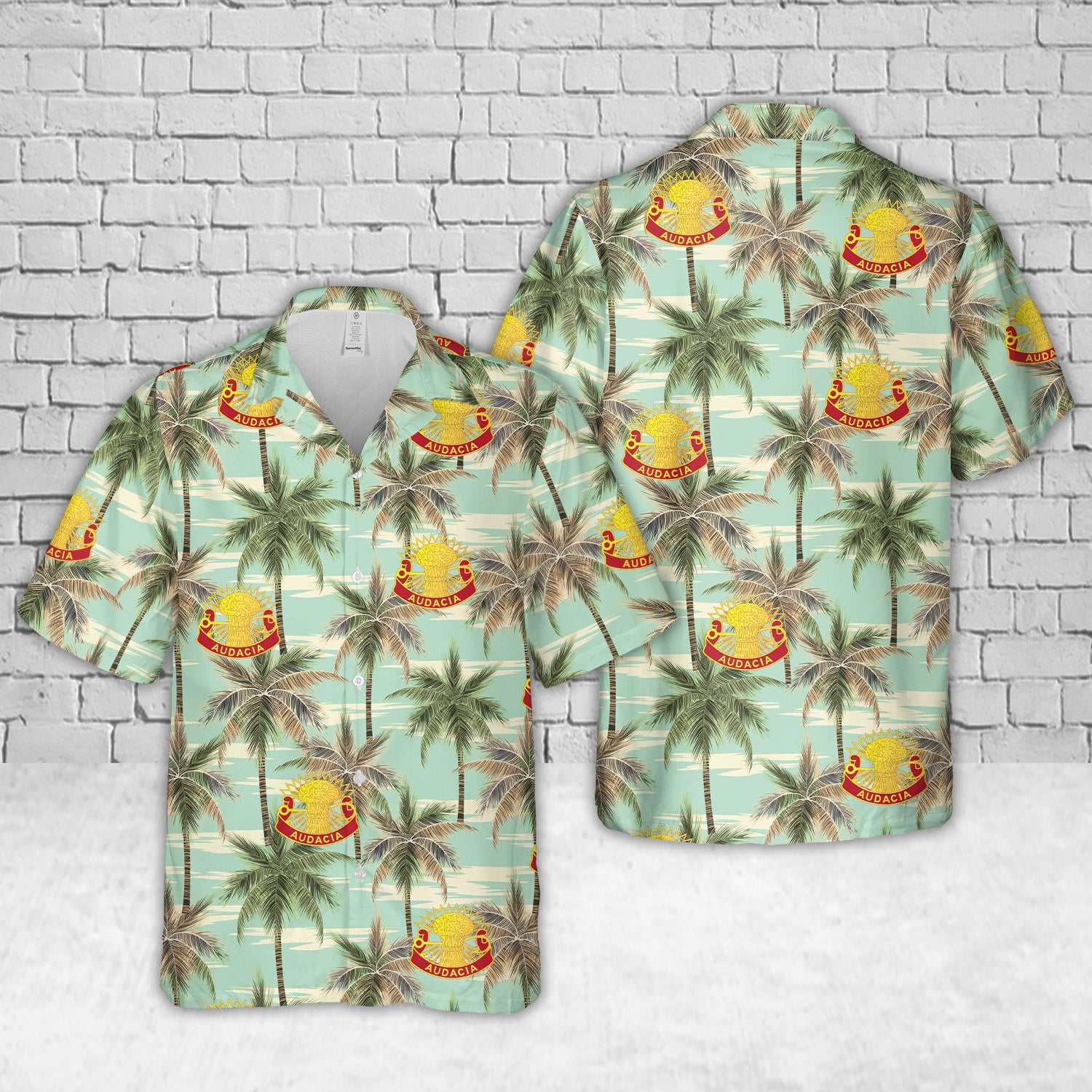 US Army 4th Air Defense Artillery Regiment Hawaiian Shirt NNA