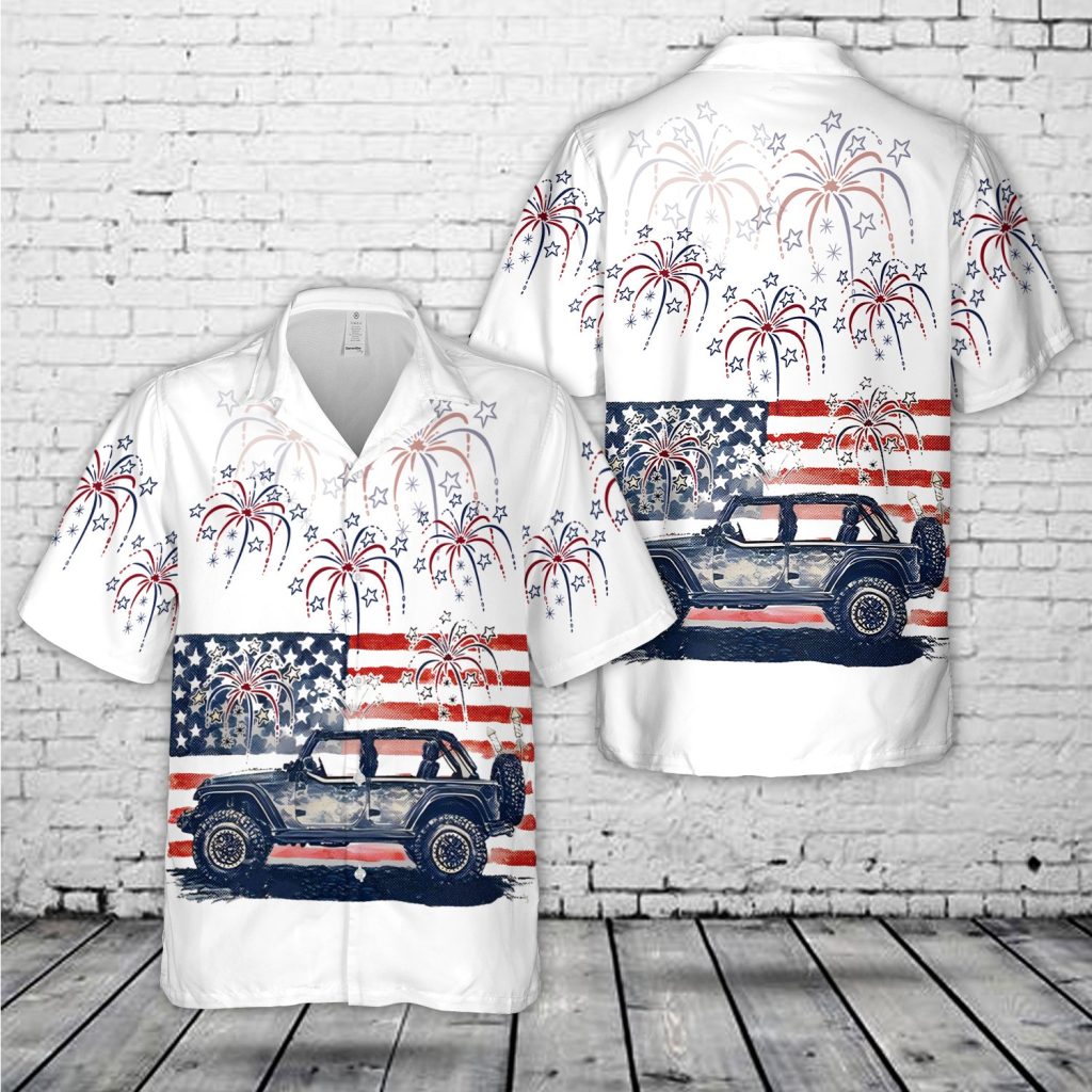 US Flag Jp 4th Of July Hawaiian Shirt NNA